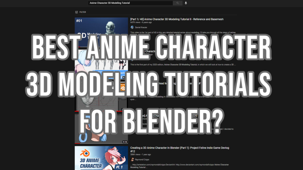 4 Best Anime Character 3d Modeling Tutorial 0679