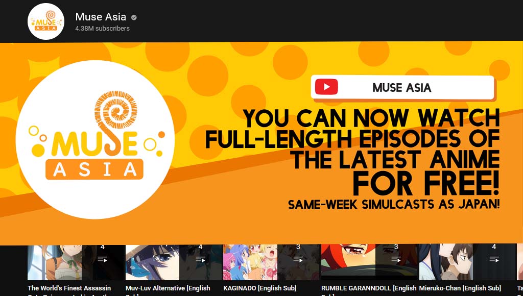 5 Best Official Youtube Channels To Watch Anime 